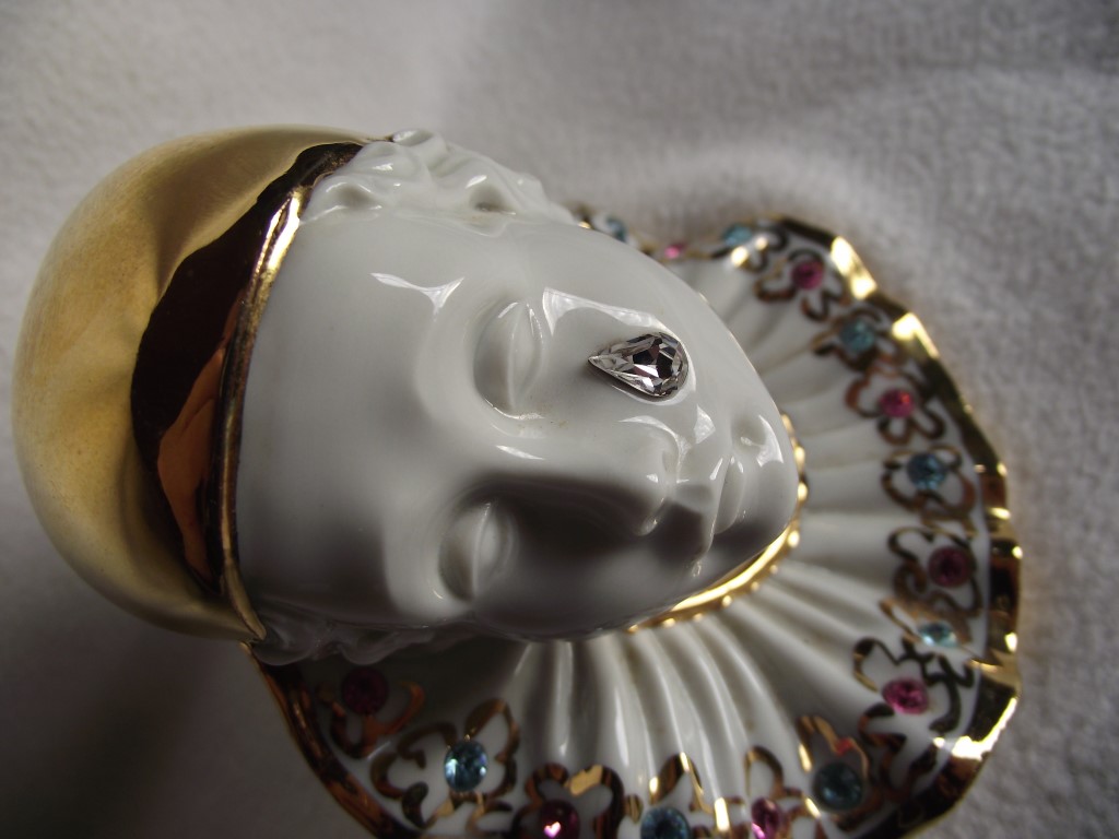 1980's Limoges Pierrot Clown With Swarovski Crystal Teardrop & Embellished With 24K Gold1980's Limog - Image 15 of 15