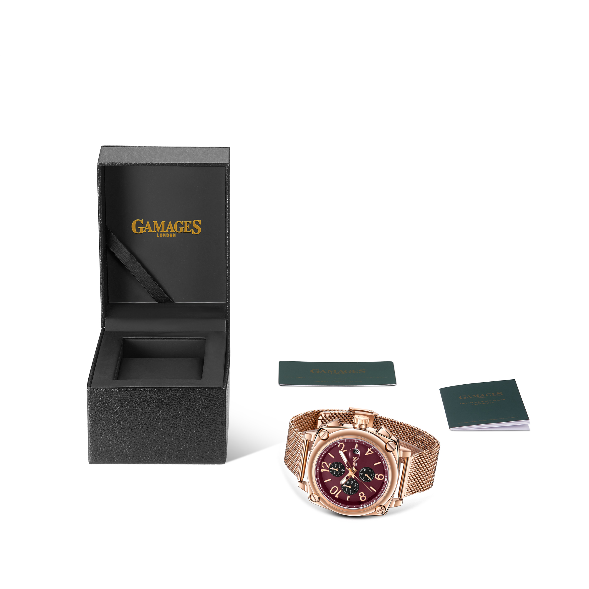 Gamages of London Hand Assembled Perception Automatic Rose - 5 Year Warranty & Free Delivery