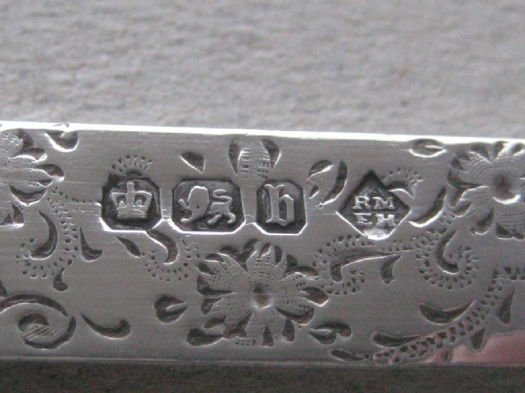 Victorian All Silver Folding Fruit Knife - Image 5 of 10