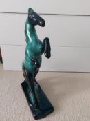 Vintage Blue Mountain Arts Pottery 12" Rearing Horse Collectable