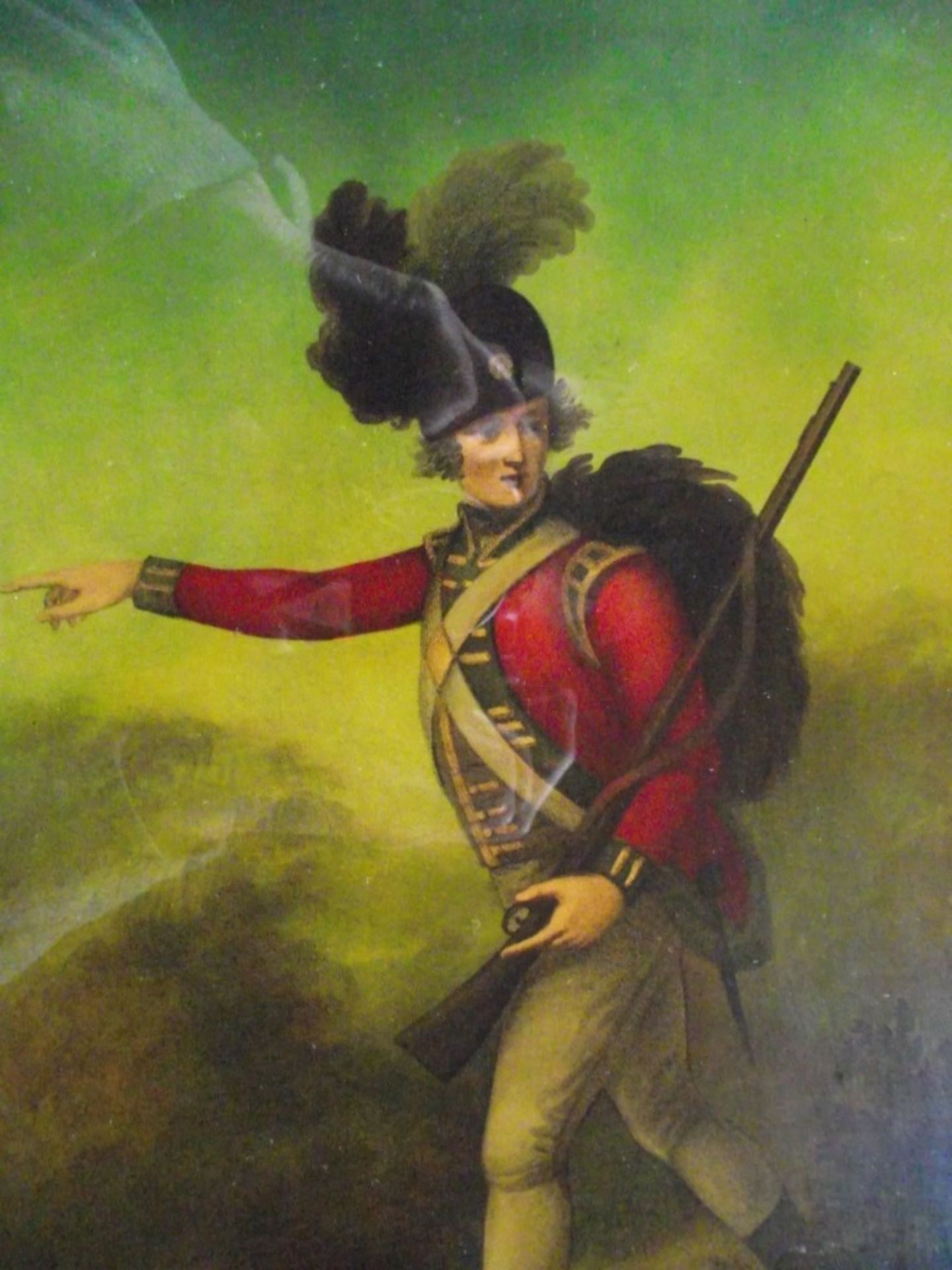 Reverse Painted Hand Coloured Engravings -"Light Infantry Man" & "Light Horseman" H. Bunbury Ca.1... - Image 9 of 28