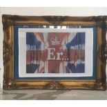 BANKSY (British) 2012, 4 colour Silkscreen Er… Queens Platinum Jubilee (Union Jack) Tea Towel