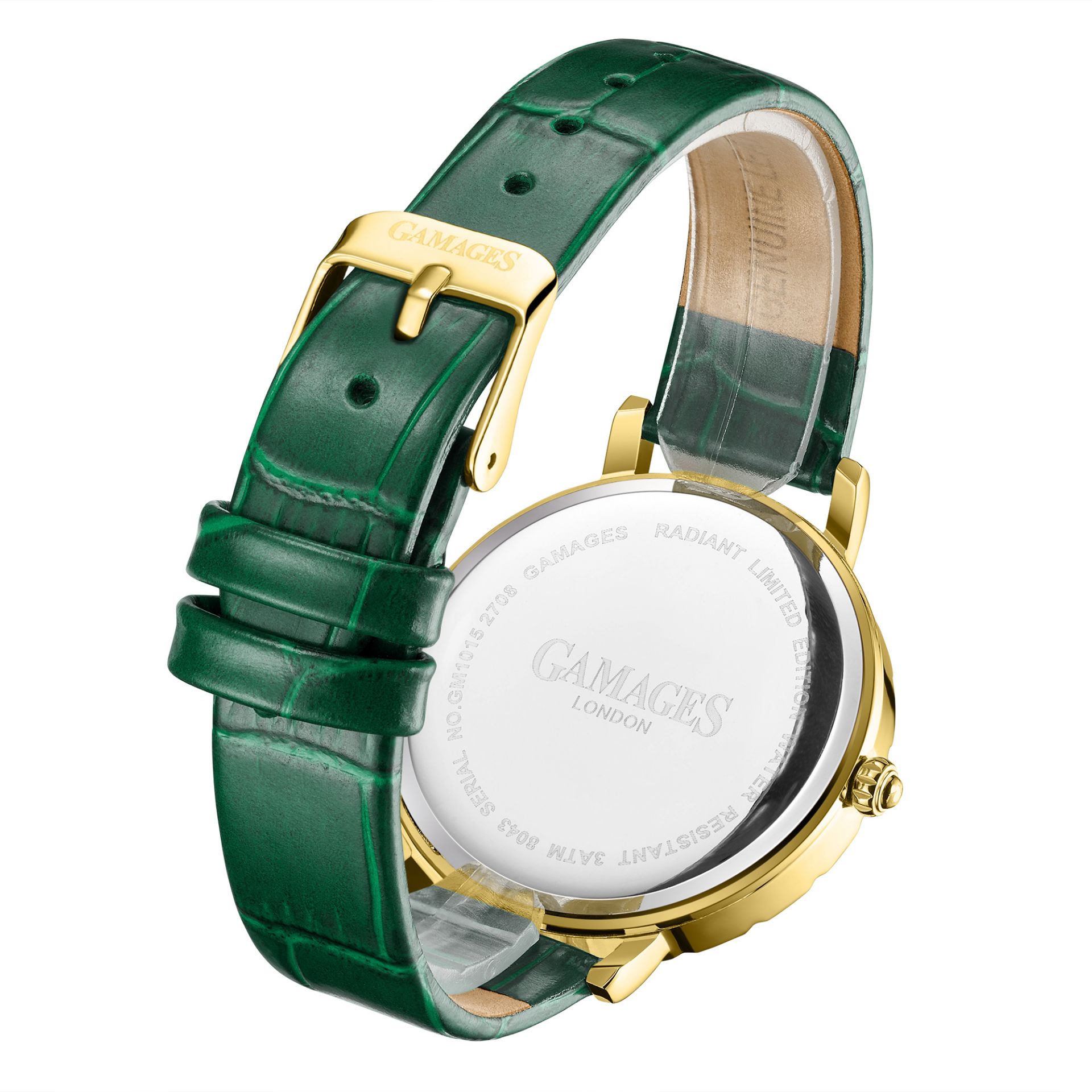 Gamages of London Limited Ladies Radiant In Gold Green - 5 Year Warranty & Free Delivery - Image 5 of 5