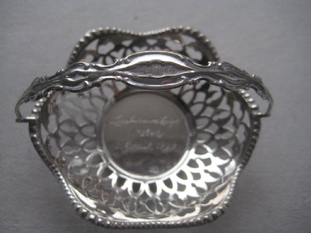 Antique Silver Sweetmeat Basket, Birmingham 1908 - Image 5 of 6