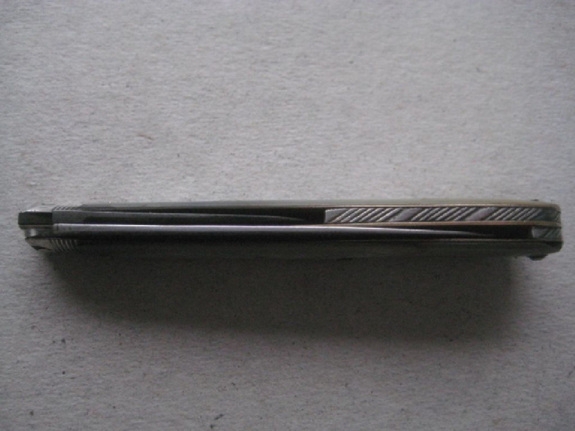 Rare George III Twin Bladed Mother of Pearl Hafted Silver Bladed Folding Fruit Knife - Image 6 of 8