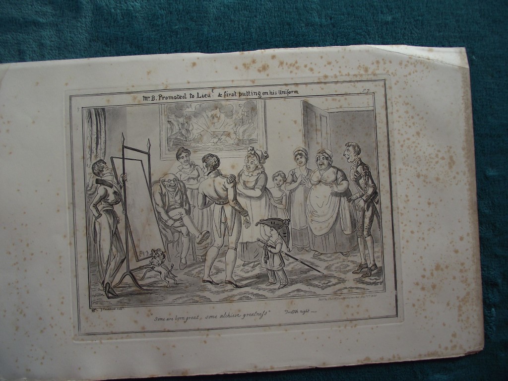 9 George Cruikshank Engravings - "The Sailor's Progress" - Bentley London 1875 - Image 10 of 12