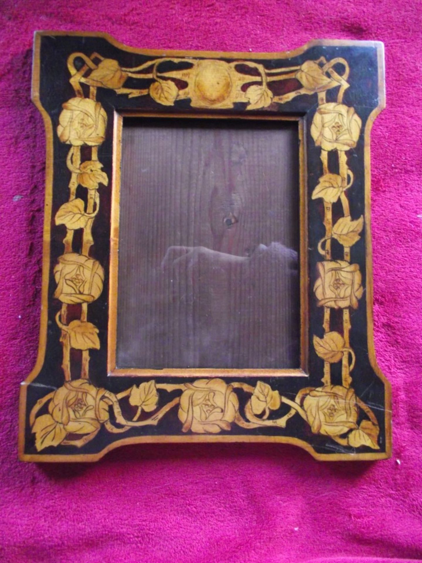 Antique Arts & Craft - Pen & Ink Decorated Picture Frame - 14 3/8" X 11 7/8" - Image 2 of 16