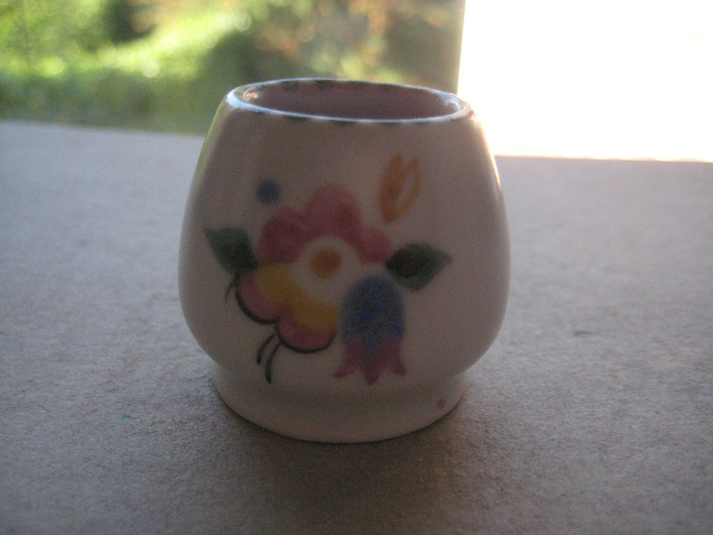 Vintage Small Poole Pottery Jam Pot - Image 2 of 5