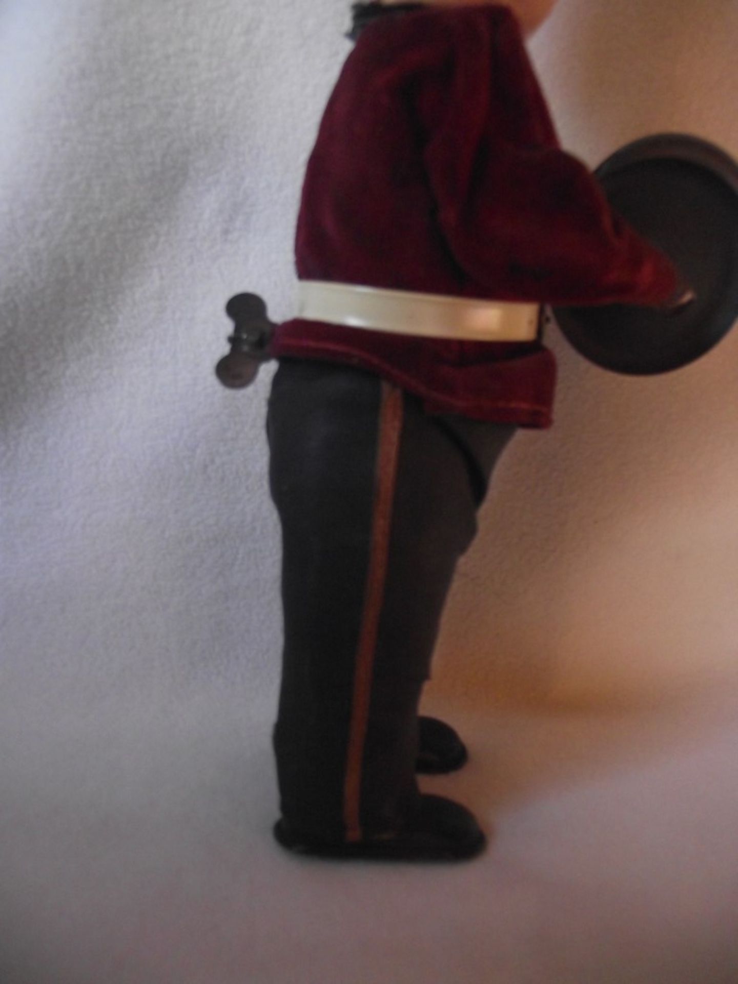 Vintage Clockwork Guardsman Playing Cymbals - Moving Bisque Head -1950's-1960's - Image 11 of 23