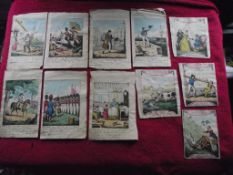 11 X 19th Cent. Hand Coloured Prints From Children's Books - Dean & Munday London 184111 X 19th Cent