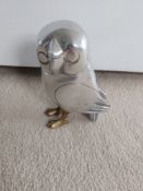 Silver Plated Brass Owl