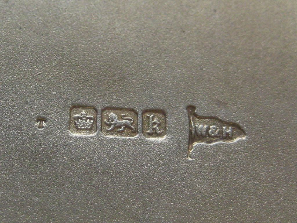 Edwardian Elder Dempster's R.M.J. Nigeria Engraved Silver Cigarette Case - Image 4 of 9