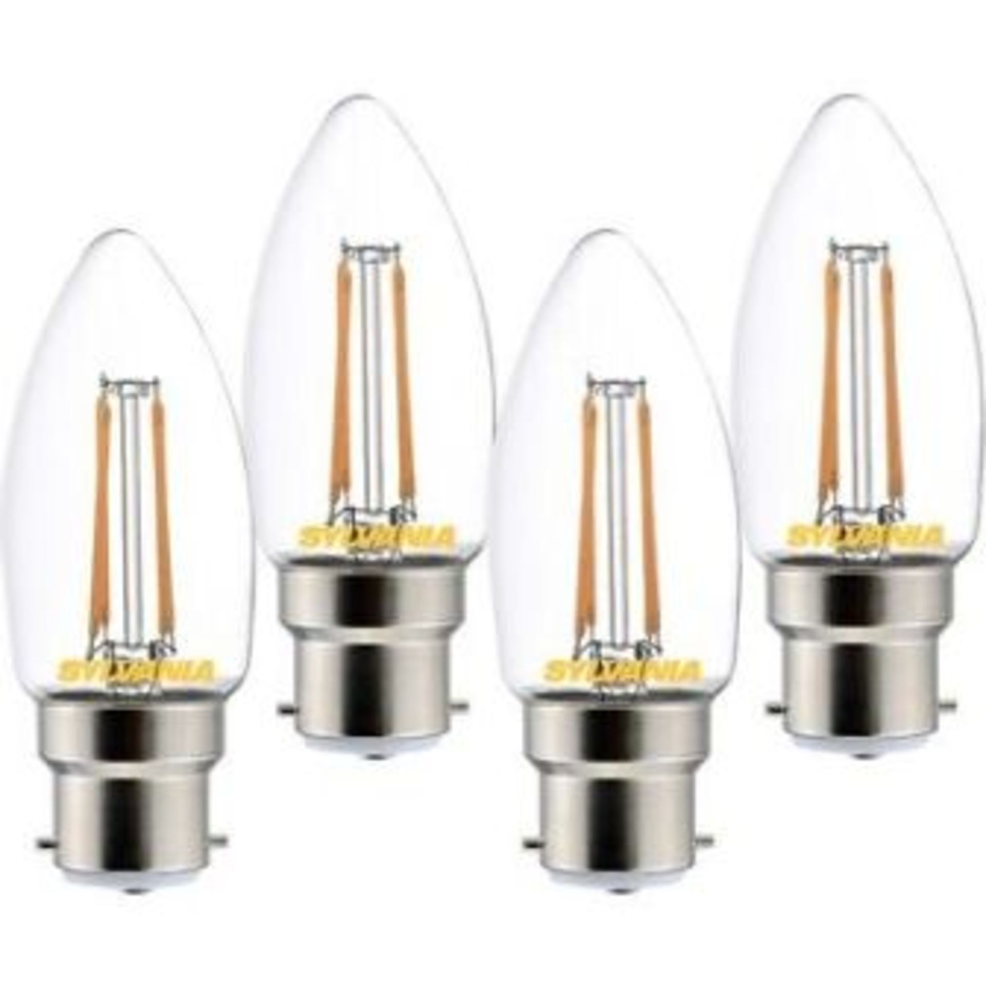 8X Sylvania LED Candle Lamps 4W