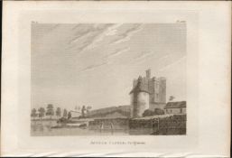 Augher Castle Co Tyrone Rare 1791 Francis Grose Antique Print.