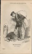 London Victorian Rag & Bone Man Rare Antique 1864 Henry Mayhew Print.