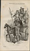 London Guy Fawkes Parade Rare Victorian 1864 Henry Mayhew Print.