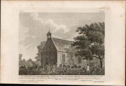 Drumcondra Church Co Dublin 1791 Francis Grose Antique Print