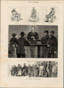 Crisis in Ireland Bailiff Landlord & Tenant 1881 Antique Print.