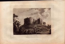 Yorkshire Clifford Tower York F Grose 1783 Copper Plate Engraving.