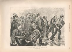 Irish Land League Marching Band Galway 1888 Print