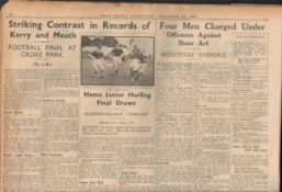 Kerry V Meath 1939 GAA All-Ireland Football Final Newspaper