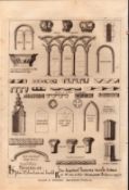 Saxon & Gothic Architecture Francis Grose 1783 Copper Engraving.