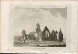 Ennis Abbey Co Clare Rare 1791 Francis Grose Antique Print.