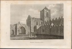 Christ Church Cathedral Dublin Rare 1791 Francis Grose Antique Print.