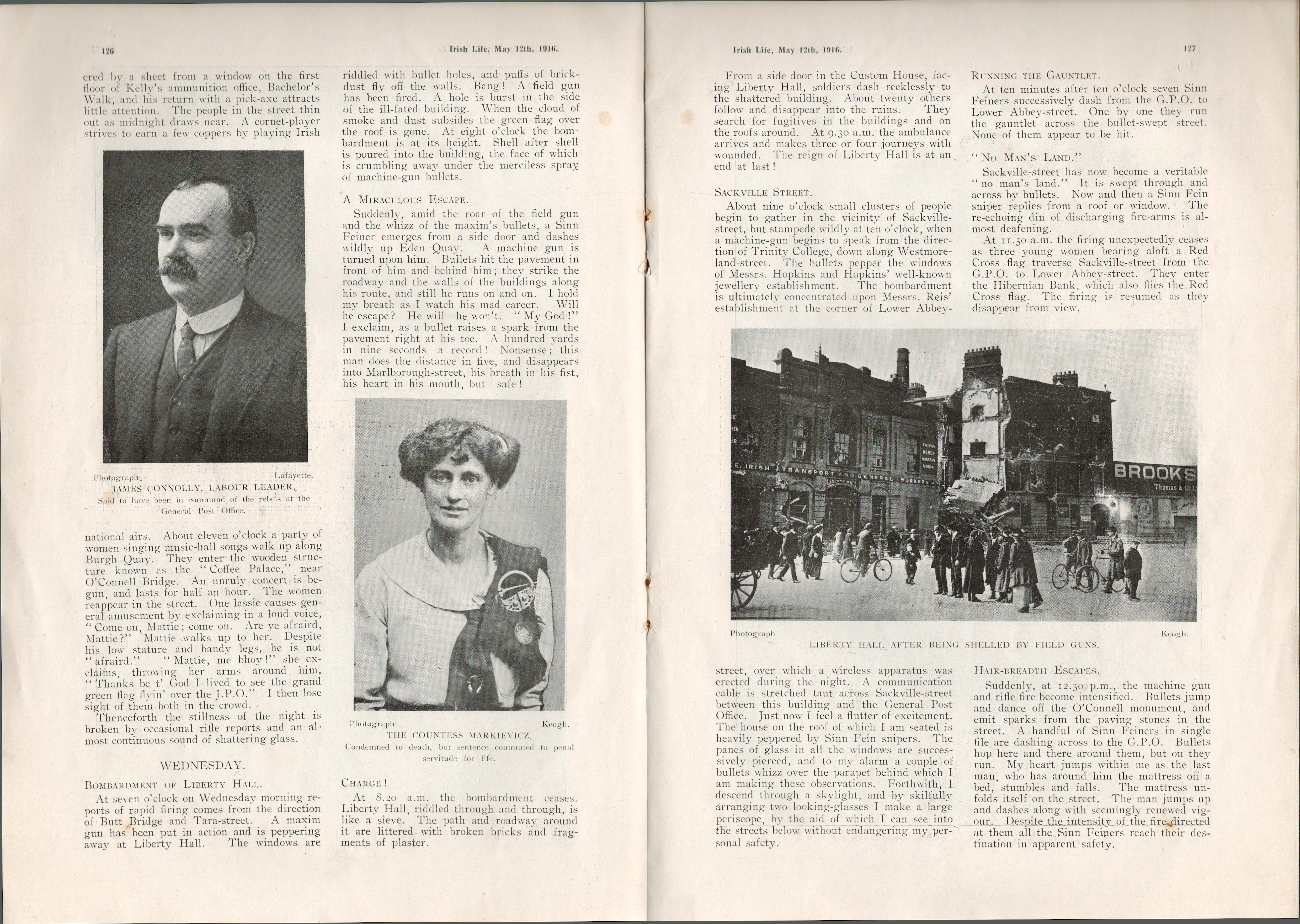 Rare Edition Pictures and Reports of the Easter Rising 1916 Magazine - Image 5 of 9