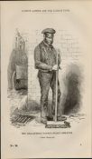 London Victorian Pauper Street Sweeper Rare 1864 Henry Mayhew Print.