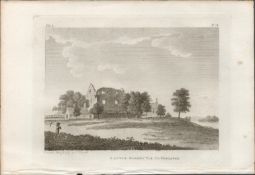 Blaney Castle Co Monaghan Rare 1791 Francis Grose Antique Print.