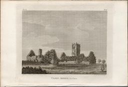 Clare Castle Co Clare Rare 1791 Francis Grose Antique Print.