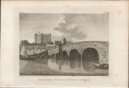 Enniscorthy Castle & Bridge Co Wexford 1791 Francis Grose Antique