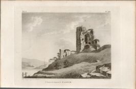 Strawcally Castle Co Waterford Rare 1791 Francis Grose Antique Print.
