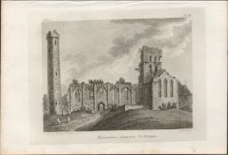 Kildare Abbey Co Kildare Rare 1791 Francis Grose Antique Print