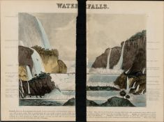 Rare James Reynolds Antique Geology Waterfalls of the World Print