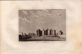 Northumberland Alnwick Castle Francis Grose Antique 1783 Copper Engraving.