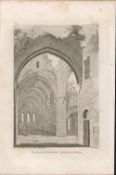 Ballintubber Abbey Co Mayo Rare 1791 Francis Grose Antique Print.