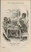 London Chimney Sweep Family Home Antique Rare 1864 Henry Mayhew Print.