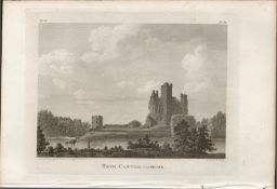 Trim Castle Co Meath Rare 1791 Francis Grose Antique Print.