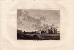 Northumberland Holy Island Francis Grose Antique 1783 Copper Engraving.
