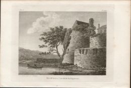 Roscrea Castle Co Tipperary Rare 1791 Francis Grose Antique Print.