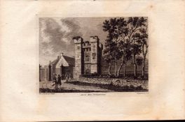 Northumberland Alnwick Abbey Francis Grose Antique 1783 Copper Engraving.