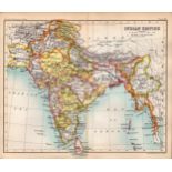 The Indian Empire Double Sided Antique 1896 Map.