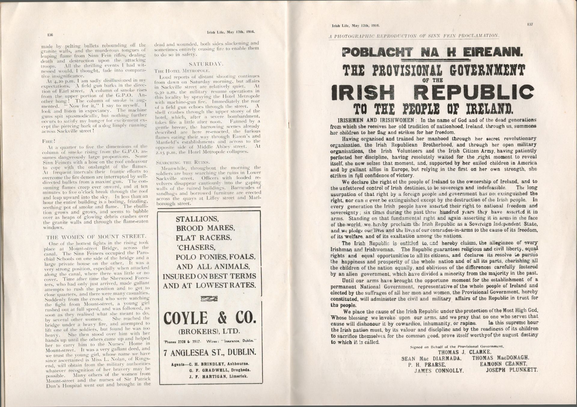 Rare Edition Pictures and Reports of the Easter Rising 1916 Magazine - Image 2 of 9