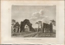 Wicklow Abbey Co Wicklow Rare 1791 Francis Grose Antique Print.