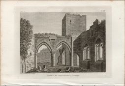 Abbey of Buryshool Co Mayo Rare 1791 Francis Grose Antique Print.