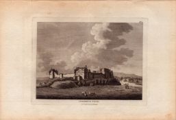 Cumbria Cockermouth Castle Francis Grose Antique 1783 Copper Engraving.