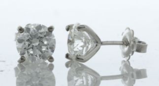 18ct White Gold LAB GROWN Diamond Earrings 4.05 Carats