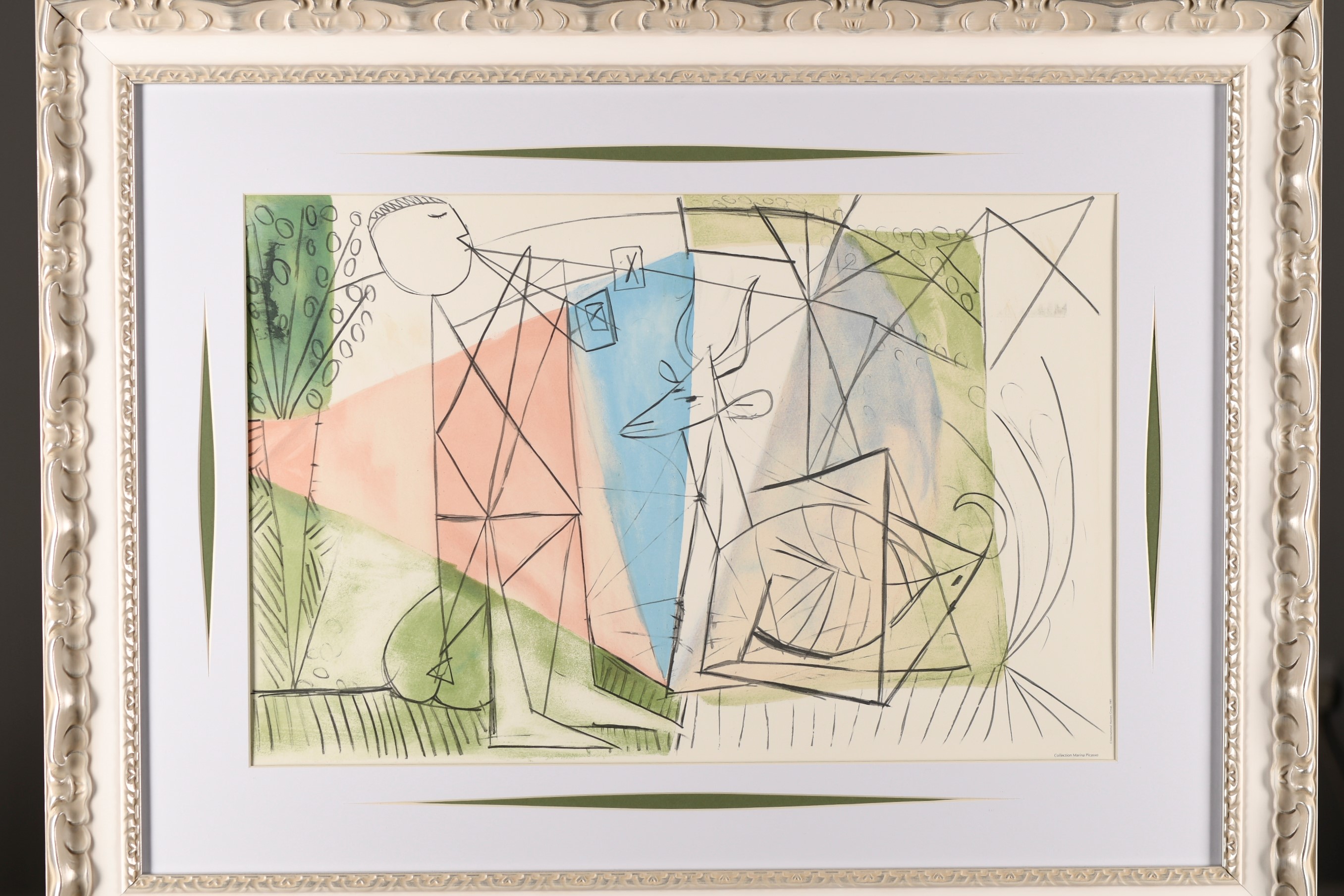 Pablo Picasso Limited Edition Original Lithograph "Joueuer De Flute et Gazelle" - Image 3 of 11